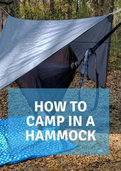 how to camp in a hammock